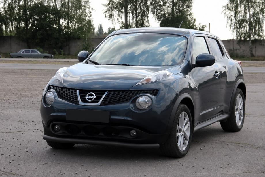 Nissan Juke 2010-2019 Bull bar fata ST008-2 Black (inox) Foto 2