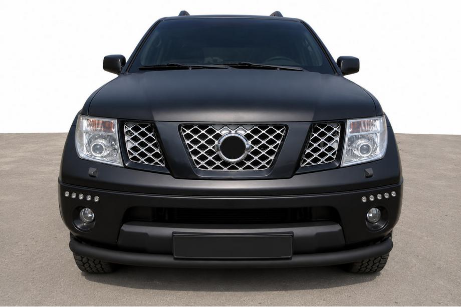 Nissan Pathfinder R51 2005-2014 Bull bar fata ST008-2 Black (inox) Foto 1