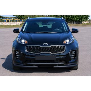 Bull bar fata ST009 Black (inox) Kia Sportage 2015-2021 foto 1