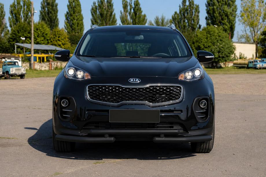 Kia Sportage 2015-2021 Bull bar fata ST009 Black (inox) Foto 3