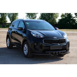 Protectie fata ST009-15 Black (inox) Kia Sportage 2015-2021 foto 2