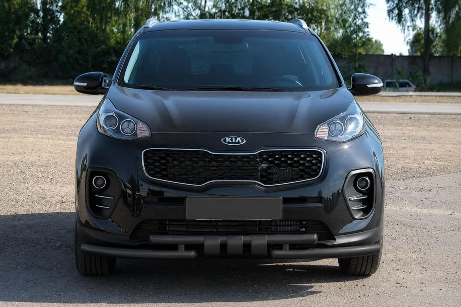 Kia Sportage 2015-2021 Protectie fata ST009-15 Black (inox) Foto 1