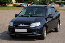 Lada Granta 2011- Bullbar fata ST009-2 Black (inox) foto 2