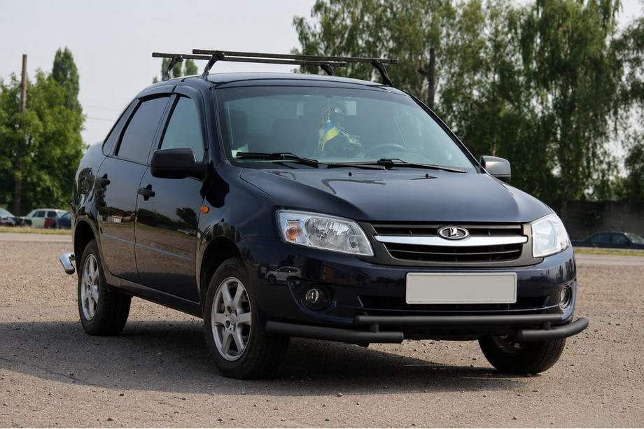 Lada Granta 2011- Bullbar fata ST009-2 Black (inox) Image
