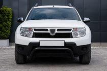 Dacia Duster 2008-2018 Protectie fata ST011 Black (inox) foto 1