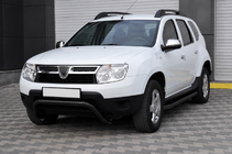 Dacia Duster 2008-2018 Protectie fata ST011 Black (inox) foto 2