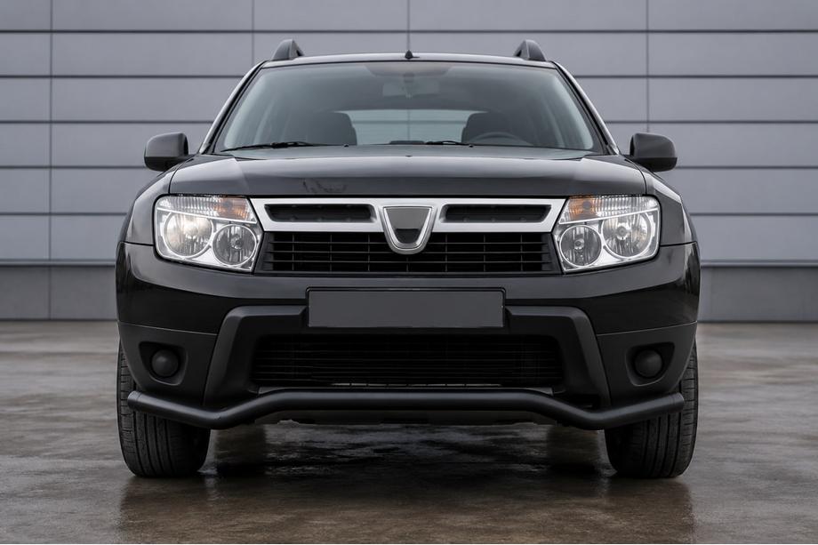 Dacia Duster 2008-2018 Bara de protectie fata ST012 Black (inox) Image