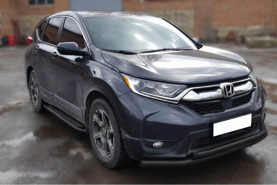 Honda CRV 2017-2022 Bullbar fata ST014 Black (2016-2019, inox) Foto 2
