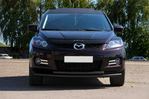 Mazda CX-7 2006-2012 Protectie Fata ST014 Negru (Otel Inoxidabil) foto 2