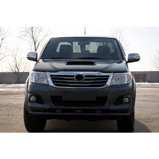 Protectie Fata ST014 Negru (Otel Inoxidabil) Toyota Hilux 2006-2015 foto 1