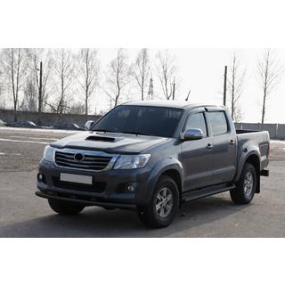 Protectie Fata ST014 Negru (Otel Inoxidabil) Toyota Hilux 2006-2015 foto 2