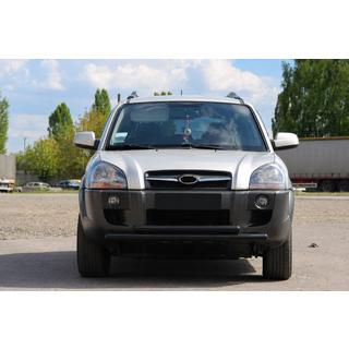Protectie Fata ST014 Negru (Otel Inoxidabil) Hyundai Tucson JM 2004- foto 1