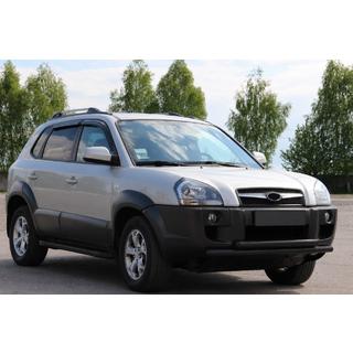 Protectie Fata ST014 Negru (Otel Inoxidabil) Hyundai Tucson JM 2004- foto 2