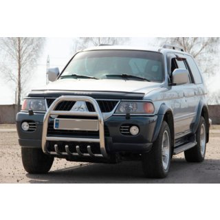 Bullbar QT007 (Otel Inoxidabil) Mitsubishi Pajero Sport 1996-2007 foto 3