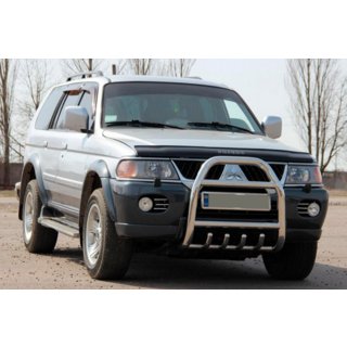 Bullbar QT007 (Otel Inoxidabil) Mitsubishi Pajero Sport 1996-2007 foto 2