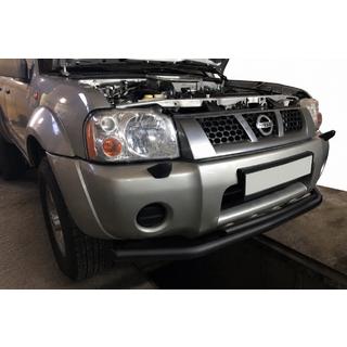 Protectie frontala tip bullbar ST014 Black (inox) Nissan NP300 1999-2015