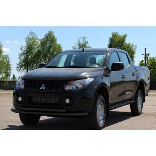 Protectie frontala tip bullbar ST014 Black (inox) foto 2