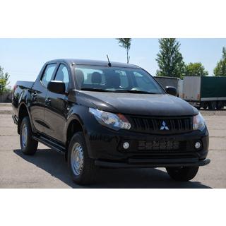 Protectie frontala tip bullbar ST014 Black (inox) foto 3