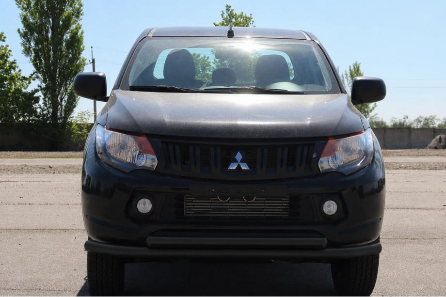Mitsubishi L200 2015-2024 Protectie frontala tip bullbar ST014 Black (inox) Foto 1