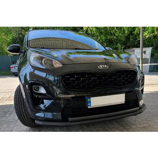 Protectie frontala tip bullbar ST014 Black (inox) Kia Sportage 2015-2021 foto 1