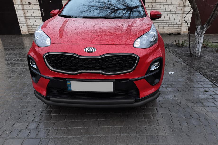 Kia Sportage 2015-2021 Protectie frontala tip bullbar ST014 Black (inox) Foto 2