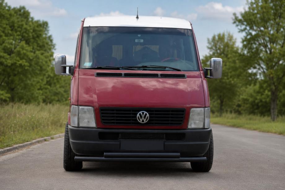 Volkswagen LT 1995-2006 Protectie frontala tip bullbar ST014 Black (inox) Foto 1