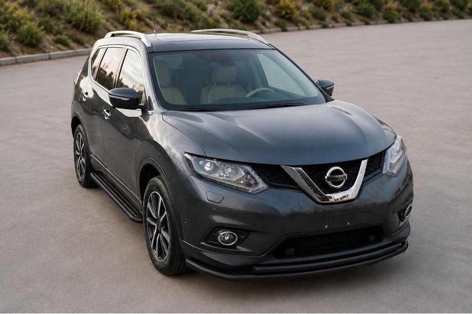 Nissan X-trail T32/Rogue 2014-2021 Protectie frontala tip bullbar ST014 Black (inox) Foto 1