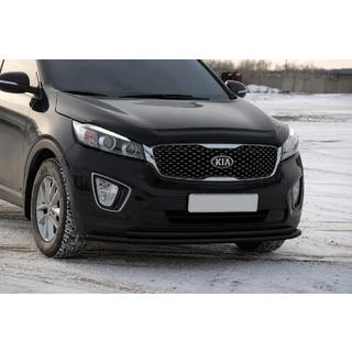 Bullbar fata ST014 60/42 mm Black (inox) Kia Sorento III UM 2014-2020 foto 1