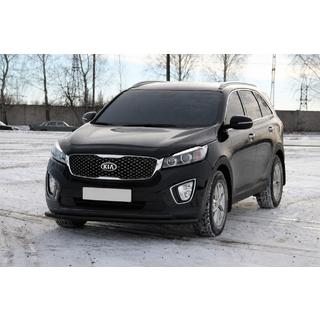 Bullbar fata ST014 60/42 mm Black (inox) Kia Sorento III UM 2014-2020 foto 2
