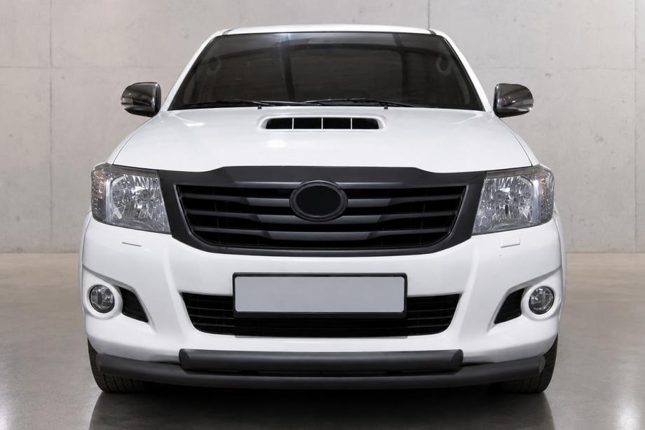 Toyota Hilux 2006-2015 Protectie fata ST014-1 Black (inox) Foto 1