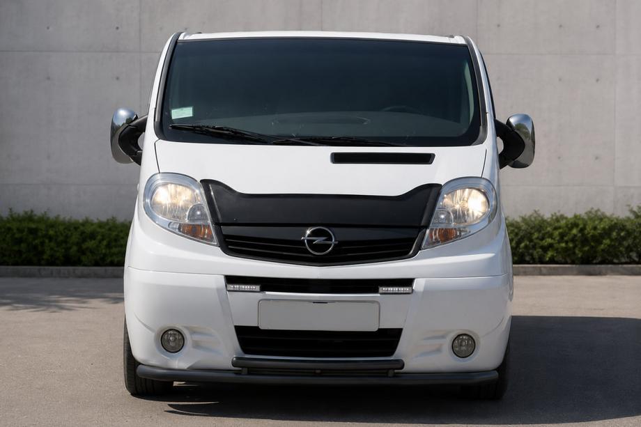 Opel Vivaro 2001–2015 Bull bar fata ST014/2 Black (inox) Foto 1
