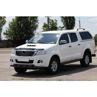 Bull bar fata ST015 Black (inox) Toyota Hilux 2006-2015 foto 2