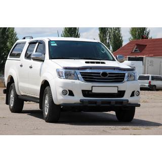 Bull bar fata ST015 Black (inox) Toyota Hilux 2006-2015 foto 3