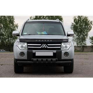 Bull bar fata ST015 Black (inox) Mitsubishi Pajero Wagon III 1999-2006 foto 2