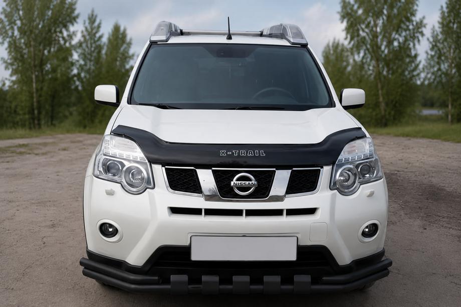 Nissan X-trail T31 2007-2014 Bull bar fata ST015 Black (inox) Foto 1