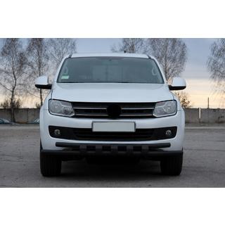 Bull bar fata ST015 Black (inox) Volkswagen Amarok 2010-2022 foto 1