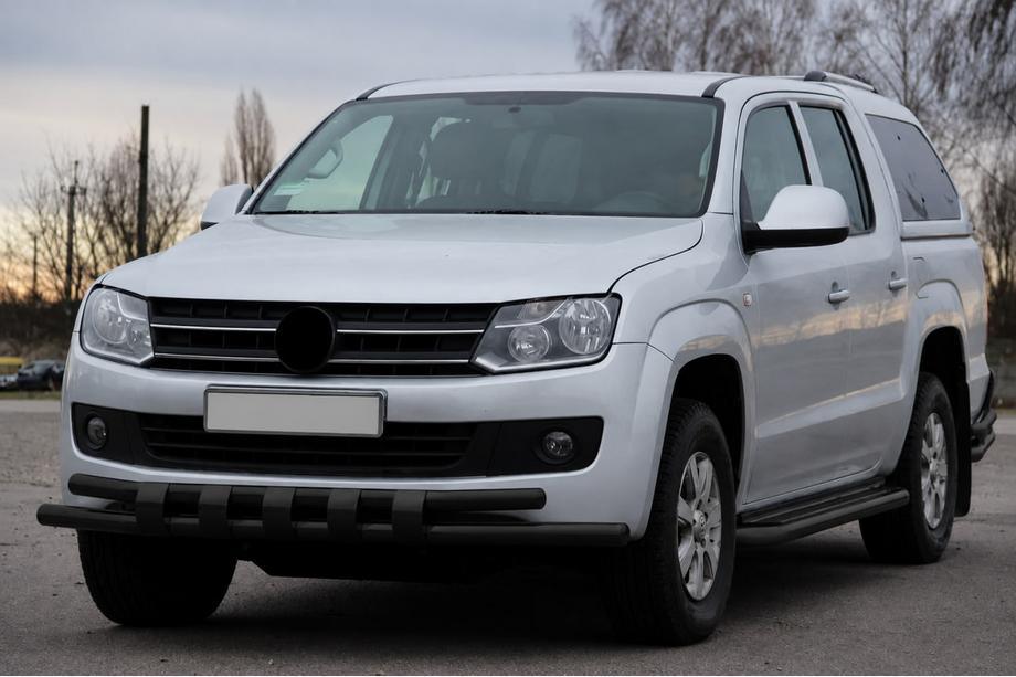 Volkswagen Amarok 2010-2022 Bull bar fata ST015 Black (inox) Foto 2