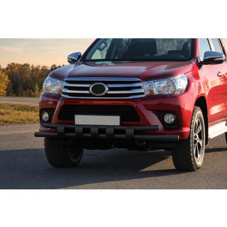 Bull bar fata ST015 Black (inox) Toyota Hilux 2015- foto 2