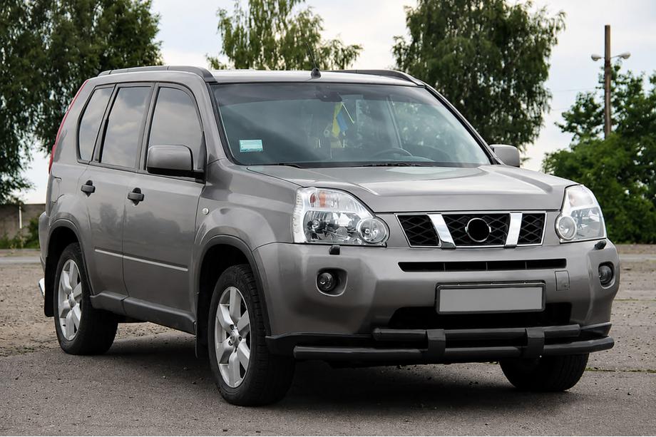 Nissan X-trail T31 2007-2014 Bull bar fata ST015/2 Black (inox) Foto 1
