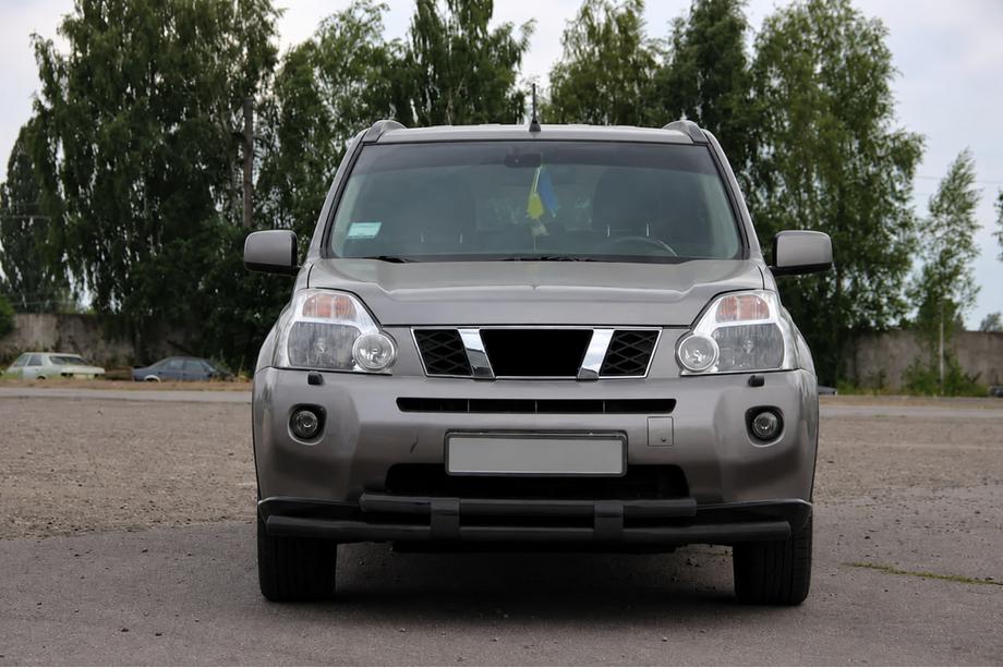 Nissan X-trail T31 2007-2014 Bull bar fata ST015/2 Black (inox) Foto 3