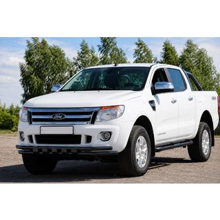 Bull bar fata ST016 Black (otel inoxidabil) Ford Ranger 2011–2022 foto 2