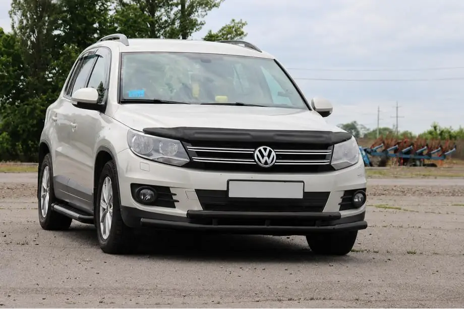 Volkswagen Tiguan 2007-2016 Bullbar fata ST016 Black (inox) Foto 2