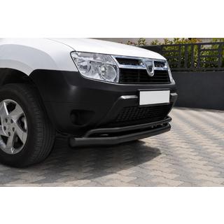 Bull bar fata ST017 Black (inox) Dacia Duster 2008-2018 foto 2