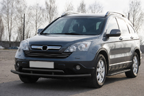 Honda CRV 2007-2011 Bull bar fata ST018 Black (inox) foto 2