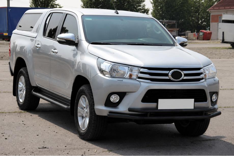 Toyota Hilux 2015- Bullbar fata ST018 Black (inox) Foto 3