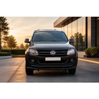 Bara de protectie fata ST018-2 Black (inox) Volkswagen Amarok 2010-2022 foto 1
