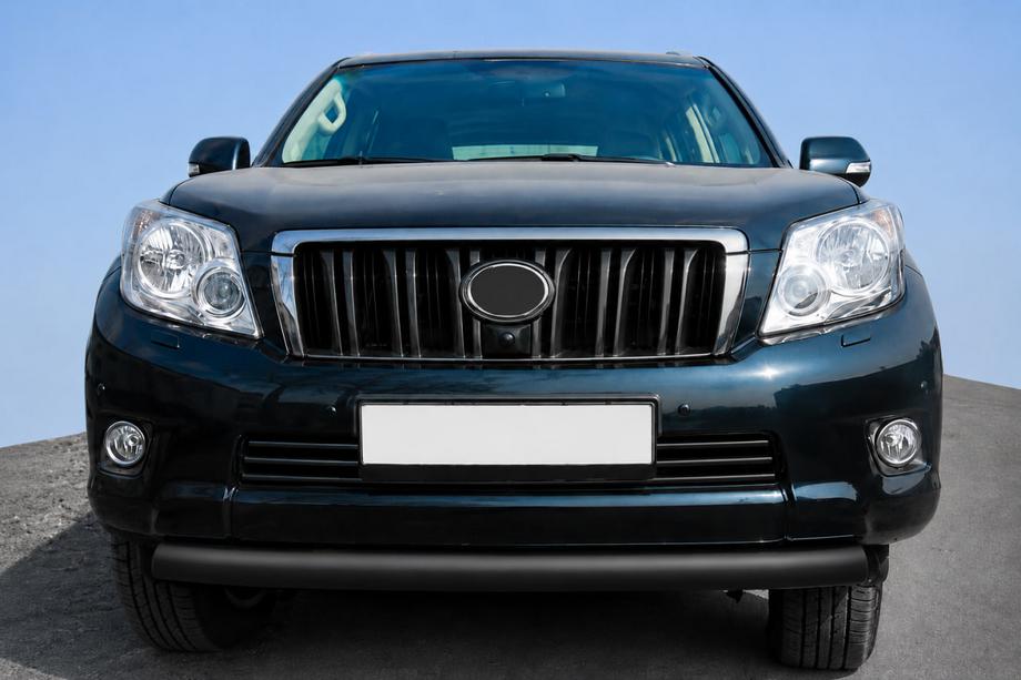 Toyota Land Cruiser Prado 120 2002-2009 Bara de protectie fata ST008 Black (inox) Foto 1