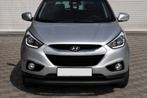 Hyundai IX-35 2010-2015 Bara de protectie fata ST008 Black (inox) foto 2