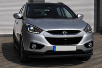 Hyundai IX-35 2010-2015 Bara de protectie fata ST008 Black (inox) foto 4