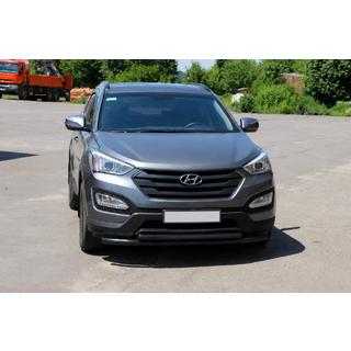 Bara de protectie fata ST014 Black (inox) foto 3